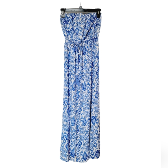 Jessica Simpson Dresses & Skirts - Jessica Simpson Strapless Floral Maxi Dress